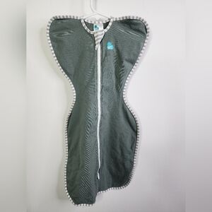 Swaddle Sleep Sack with Zip Closure in Green, 13-19lbs, Medium